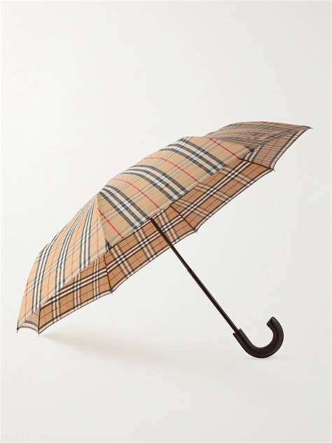 burberry check folding umbrella|Check Folding Umbrella in Archive beige .